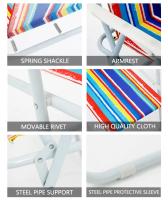 Silla Plegable de Playa Silla de Taburete con Respaldo multifunción portátil Informal al Aire Libre para Patio Camping Pesca Barbacoa - details 0
