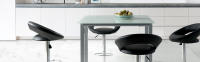 Mesa de Cocina Extensible en Cristal Templado Negro - Modelo Londres - Medidas 95 x 55/95 x 95 cm - Marca Momma Home - details 0