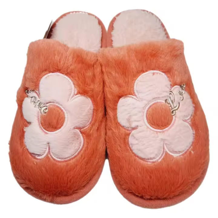 ZAPATILLAS DE CASA PARA INVIERNO FLORES,ZAPATILLAS DE MUJER,color gris,negro,Zapatillas de invierno,ANTIDESLIZANTES,CM, FESPU - 1