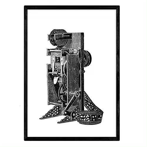 Nacnic Lámina De Antiguo Proyector. Posters Con Objetos Vintage. - 1