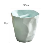 Cesta De Papel Poubelle Redonda Para Oficina Cocina Baño Toilette Hogar Recipiente De Basura De Plástico PP Estilo Creativo Ligero Decoración Para Casa Y RV - details 5