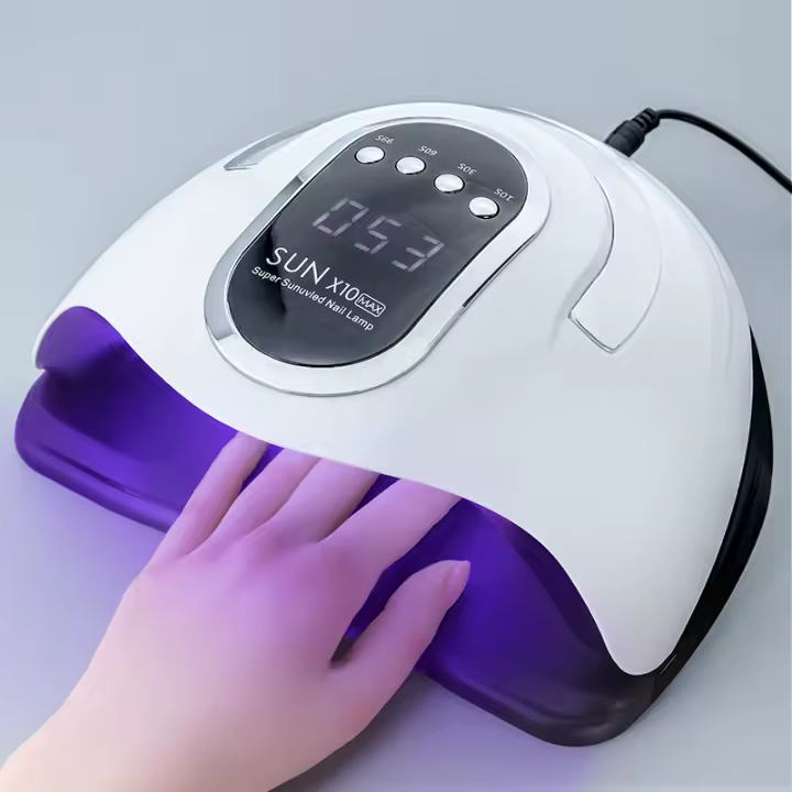 Secador De Uñas Profesional UV Luz De Secado Rápido Lámpara De Polvo De Gel Con Sensor Automático 4 Ajustes De Tiempo Portátil Herramientas De Arte De Uñas - 1