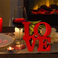 Adornos De Letras Para Día De San Valentín "AMOR" Decoración Para El Hogar Y Bares Regalo De Artesanía Para El Escritorio Decoración De Fiesta Proporciones De Imagen - details 20