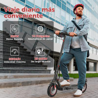 Patinete eléctrico iScooter I9Max - Neumáticos de 10 pulgadas - 500 vatios - Con app - Autonomía de 30 a 40 km - Plegable - Carga máxima 120 kg - details 9