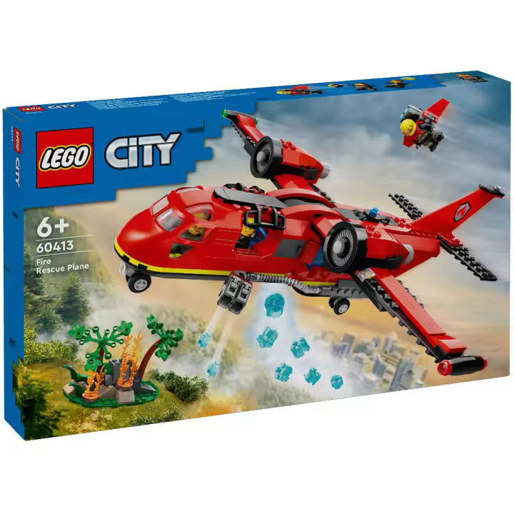 LEGO CITY  - AVIÓN DE RESCATE DE BOMBEROS, 60413, TIENDA CON LICENCIA OFICIAL - 1