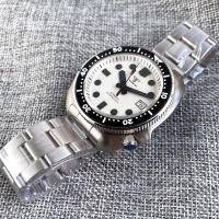 Reloj Automático De Acero Inoxidable Para Hombres Resistente Al Agua 30Bar Con Bisel De 120 Clicks Y Corona De 4.1 Pulgadas Cristal De Zafiro Blanco Turtle Professional Diver Master - details 21