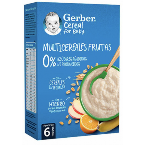 GERBER MULTICEREALES FRUTA  1 ESTUCHE 270 g