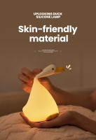 Lámpara Nocturna LED Recargable En Forma De Pato Cartoon Para Mesa De Noche En Dormitorio Y Jardín Cálida Luz De Silicona Suave Regalo De Cumpleaños - details 6