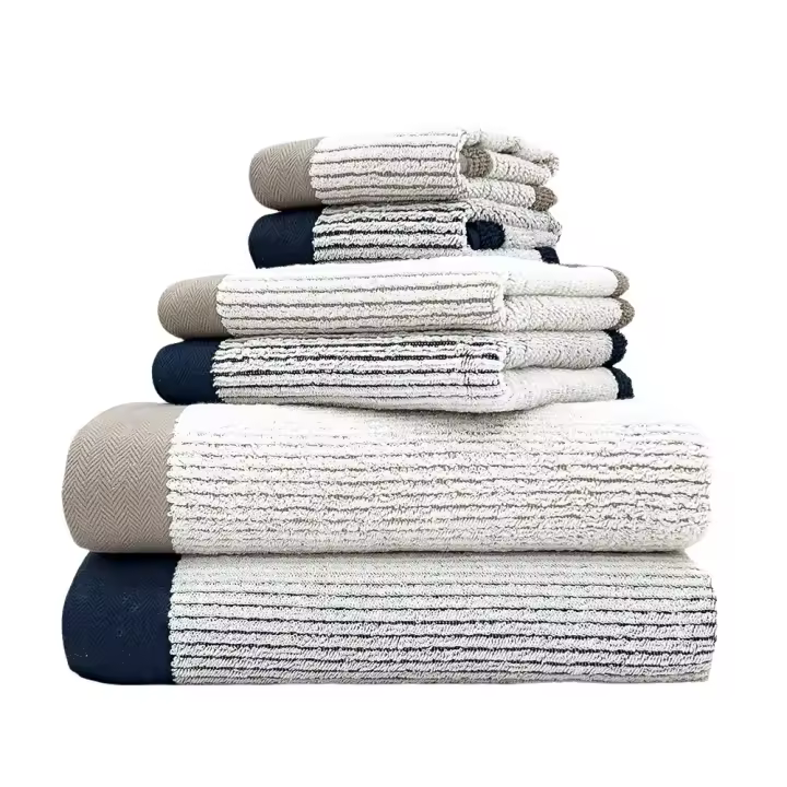 Juego de toallas de Baño de Algodón de 6 piezas Suave y absorbente - 1