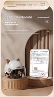 Casco De Motocicleta Eléctrico Con Protección De Orejas Certificado Dot Seguridad Universal Para Todas Las Estaciones Medio Para Adultos Estilo Medio Con Orejas De Gato - details 11