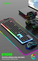 Kit De Teclado Y Ratón Para Juegos NG GTX350 Con Iluminación LED Negro Cableado USB Estilo Estándar 104 Teclas Para Computadora Y Laptop - details 0
