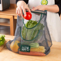 Bolsa De Almacenamiento Reutilizable Para Cocina Malla Colgante Para Frutas Verduras Ajo Patatas Cebollas Estilo Moderno Material No Tejido - details 2