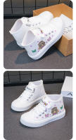Zapatos De Lona Para Niños Y Niñas Cuatro Estaciones Blancos Suaves Antideslizantes Casuales Tallas 3-15 Años Zapatos Combinados - details 5