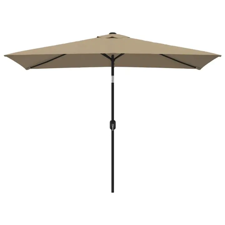 Sombrilla de Jardín con Poste de metal taupe 300x200 cm - 1