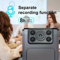 Cámara de visión nocturna gran angular, cámara portátil con audio USB para grabación prolongada, grabadora de video para reuniones con micrófono, ciclismo, deportes, viajes. No necesita WiFi, no incluye tarjeta TF/SD. - details 0