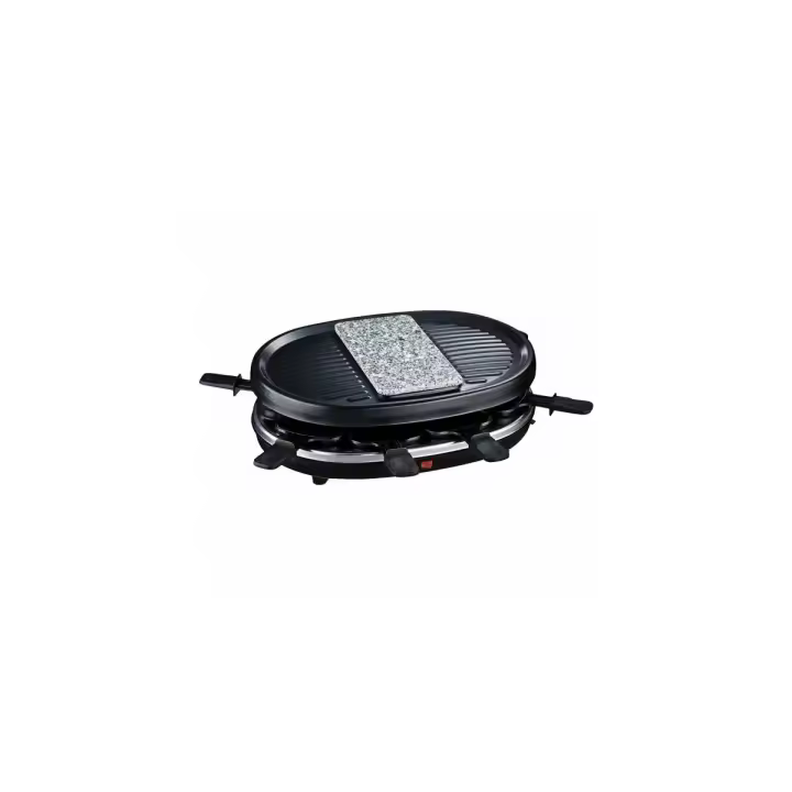 Raclette 8 Personas 3 en 1, Grill, Plancha Con Piedra Natural, 1200 W. - 1