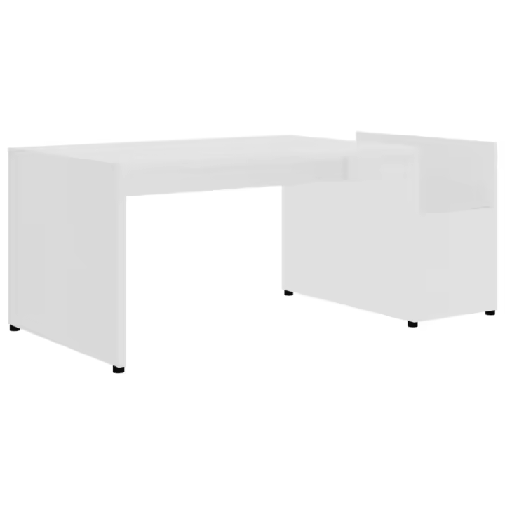 Mesa de Centro Madera contrachapada Blanco 90x45x35cm - 1