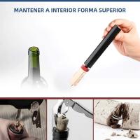 Abrepuertas De Vino Con Bomba De Aire Y Tapa De Vaso De Acero Inoxidable Herramienta Para Sacar Garrafas Accesorios De Cocina Para Barra - details 15