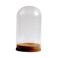 Jarrón De Vidrio Con Cubierta De Flores Preservadas Y Base De Madera Moderno Estable Para Decoración De Mesa Halloween Bodas Oficina Habitación - details 7