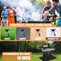 Alfombra De Barbacoa Grande 65 X 48 Pulgadas Doble Cara Resistente Al Fuego Impermeable Y Antigrasa Protector Para Pisos Y Patios - details 1