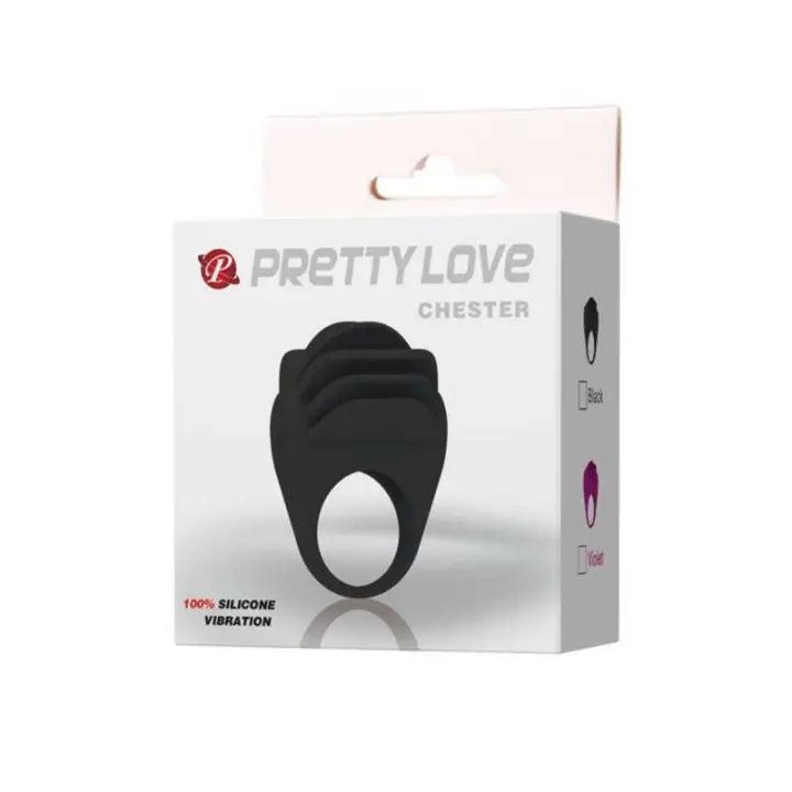 Pretty Love Anillo Vibrador Negro Pretty Love Chester  6959532314144 - 1