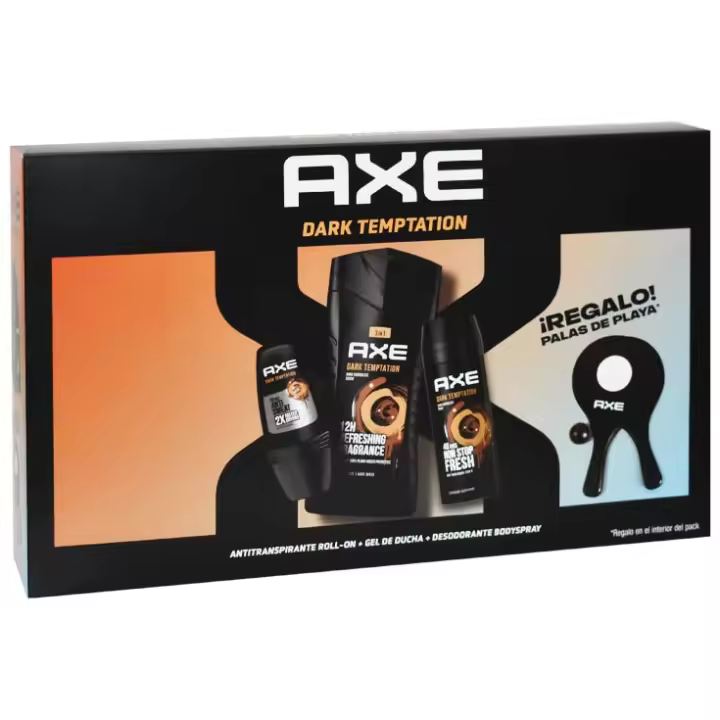 Axe Dark Temptation con Palas de Playa Estuche 3 Piezas     【ROUA】 - 1