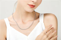 Collar De Cadena Redonda 5mm En Plata De Ley 925 DOTEFFIL Para Mujer Y Hombre Joyería De Moda Para Boda Y Compromiso - details 4