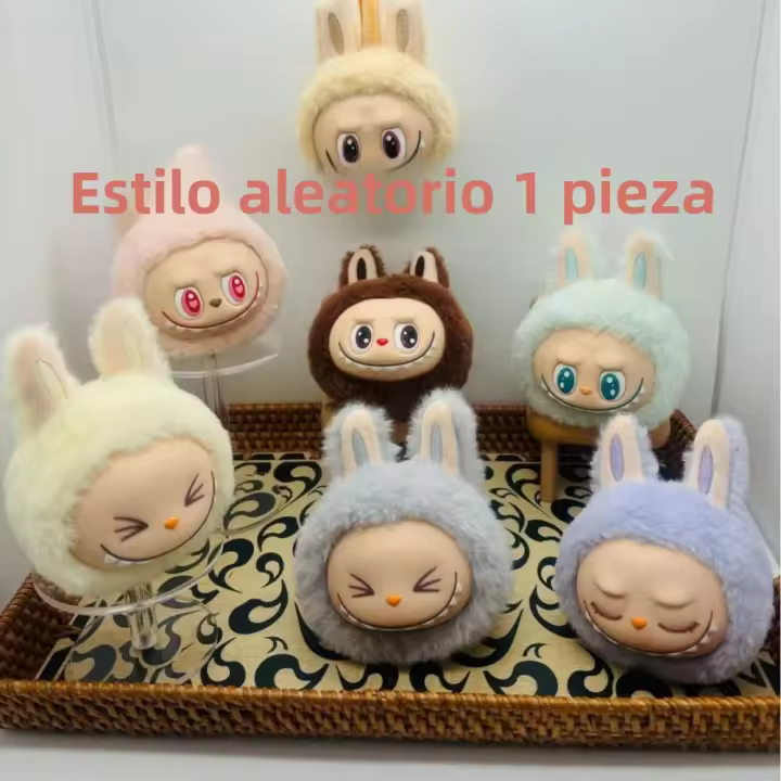 Labubu Figura De Anime Modelo Toy En Caja Sorpresa Con Llavero Cardiac Macarone Juguete Mysterious Para Regalo De Navidad - 1