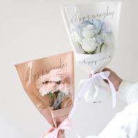 100pcs Sobre De Rosa Individual Cellofán Floral Para Embalaje De Bouquet De Flores Ideal Para Valentine's Day Y Otras Celebraciones - details 5