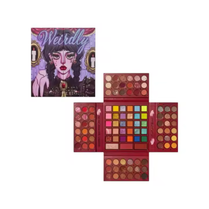 Kevin &Coco - Paleta de maquillaje "Weirdly" con 105 sombras de ojos - Kevin & Coco – Acabado mate, shimmer, glitter y neón – Gran variedad de tonos para looks artísticos o clásicos – Ideal para regalar - 1