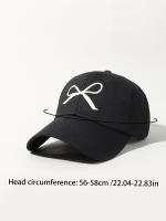 Nueva Gorra De Béisbol De Algodón Para Verano Rosa Con Mariposa Bordada Ajustable Para Mujer Gorra De Sol De Color Sólido Para Niñas Estilo Coreano - details 3