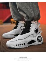 Nuevos Zapatos De Baloncesto Para Hombres 2024 Deportivos Transpirables Zapatillas De Atletismo Para Mujeres Entrenamiento Con Cordones Microfibra CANVAS Suela EVA Tamaño Medium - details 16