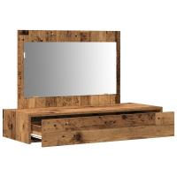 Mesa de tocador colgante vidaXL de madera antigua 100x40x70 cm - details 3