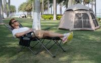 Silla de Camping Plegable con Respaldo Ajustable y reposapiés - details 2