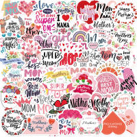 50PCS Etiquetas De Vinilo ROJO Para Día De La Madre Decoración DIY Para Teléfono Coche Portátil Fridge Caja Dibujos Animados Lindo Rosa - details 6