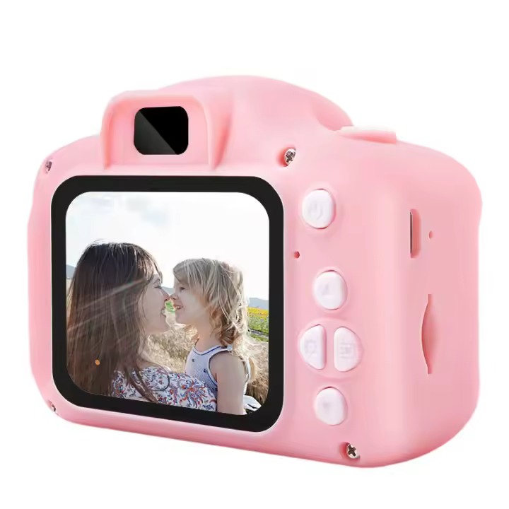 Navidad cumpleaños niños Cámara juguete regalo Selfie niños cámara para niñas, 1080P HD 2,0 pulgadas pantalla niños cámara digital con tarjeta SD de 32GB - 1