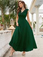 Vestido De Novia De Talla Fina Unithorse Con Volantes Y Pliegues En Chiffón Estilo Elegante Con Hombros Descubiertos Y Cuello En V - details 4
