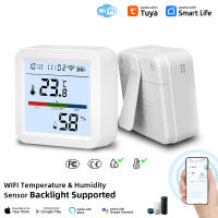 Sensor De Temperatura Y Humedad ONENUO Tuya WIFI Smart Life Compatible Con Alexa Control Remoto Por App Backlight Thermometer Hygrometer - details 2