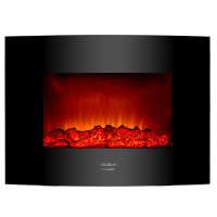 Ready Warm 2200 Curved Flames Chimenea eléctrica decorativa de 22” con máxima potencia de 2000 W. Dos intensidades 1000 W y 2000 W. Mando a distancia. Panel curvo de cristal templado. Llama independiente y ajustable. Temporizador semanal. Sensor de puerta - details 0