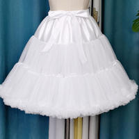 DongCMY Falda De Encaje Estilo Flor Para Mujer Lolita Crinolina Interior Cosplay Tútú Saudosa Cancan Bajo Vestido De Novia - details 2