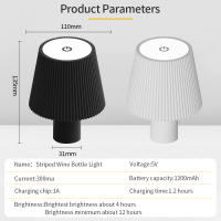 Lámpara De Mesa Con Sensor Táctil 1pc Para Dormitorio Oficina Nightstand Librería Sala De Estar Decoración Hogar Luz Nocturna - details 21