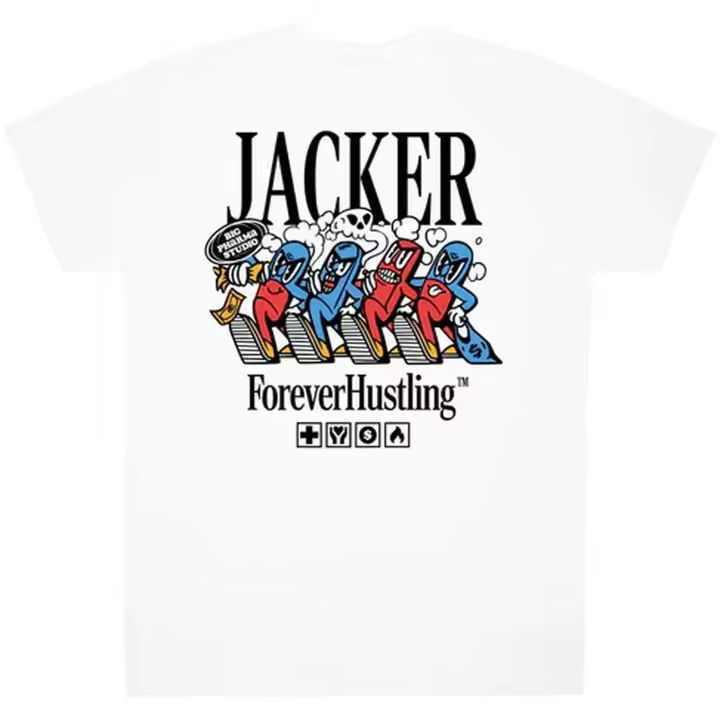 Camiseta de Manga Corta Jacker Big Pharma para hombre en color blanco - 1