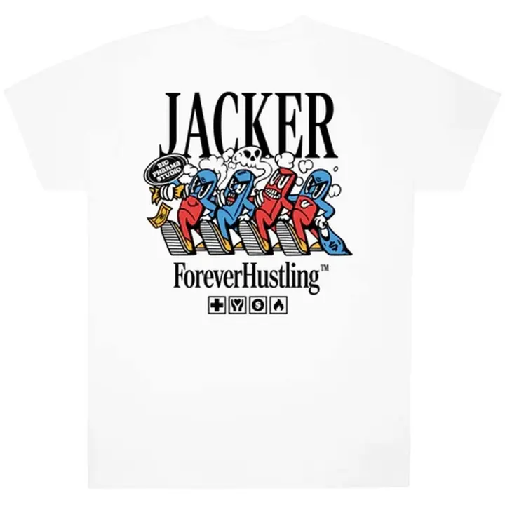 Camiseta de Manga Corta Jacker Big Pharma para hombre en color blanco - 1