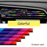 10 Piezas De Decoración Para Ventiladores De Aire De Coche En Cromo Estilo Mouluring U Shaped Accesorios Para Acondicionador De Aire Grille PVC Para Estilo De Coche - details 5