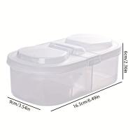 Caja De Almacenamiento De Queso Butter Block En Frigorífico Caja De Almacenamiento De Alimentos Con Doble Abertura Para Frutas Verduras Y Comida En El Armario De La Cocina - details 0