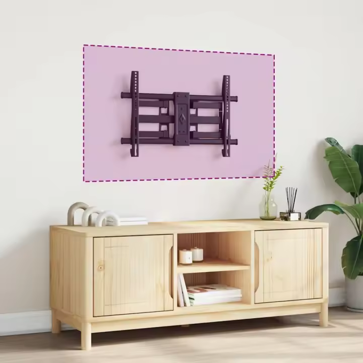 vidaXL Soporte pared TV pantalla 37''-80'' Max VESA 600x400 mm 40 kg - 1