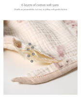 Babero De Algodón Para Bebés 6 Capas Muslin Toalla De Saliva Para Niños Accesorios Nuevos Recién Nacidos Disfraces Y Ropa Unisex - details 4