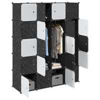 vidaXL Organizador de cubos almacenamiento 20 cubos varillas colgar PP - details 0