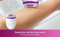 Philips Depiladora Satinelle Essential.  Elimina desde la raíz el vello más corto de 0,5mm. 2 velocidades para atrapar el vello fino y/o grueso. (BRE225/00) - details 1