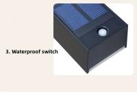 Lámpara Solar LED Exterior Impermeable Para Jardín Decoración Luz De Puerta De Villa Iluminación Brillante Para Balcón Luz De Pared Con Luz Del Sol - details 9